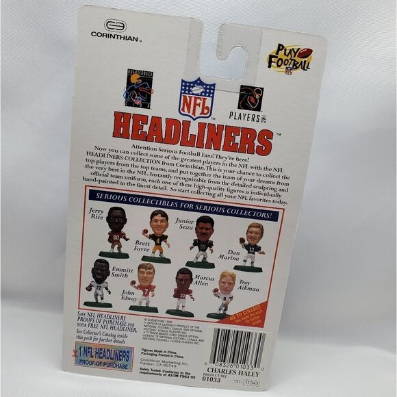 💙NIB Vintage Cowboys Charles Haley 1996 Headliners - Picture 2 of 2